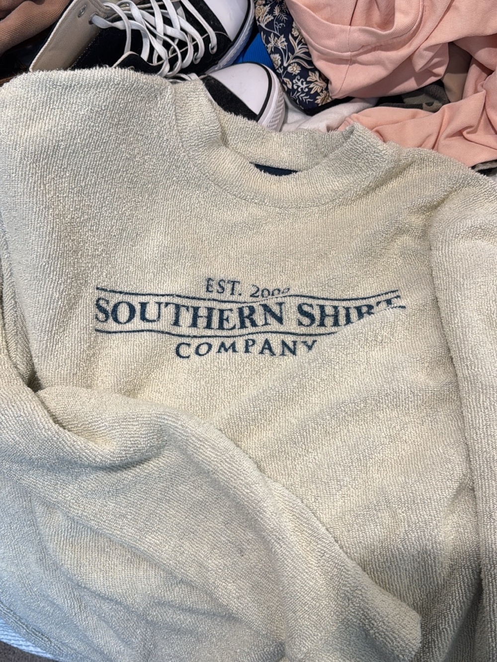 The Southern Shirt Company Women’s Crewneck Sweater in Light Sage